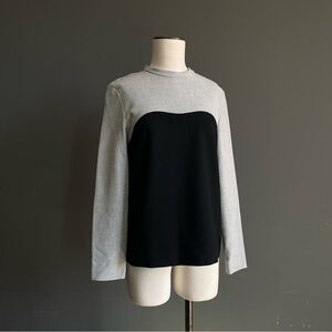 COS Colorblock Minimalist Top Scandinavian Modern Quiet Luxury Blouse Celine